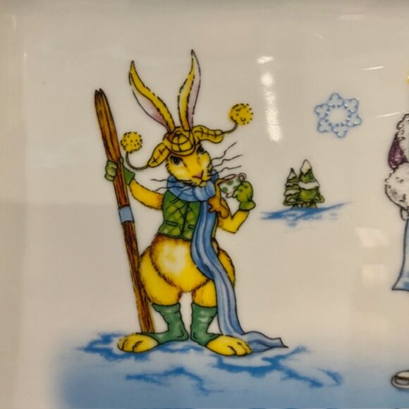 Alice In Wonderland Winterland Cafe by Paul Cardew Tea Serving Tray Platter - Picture 4 of 9